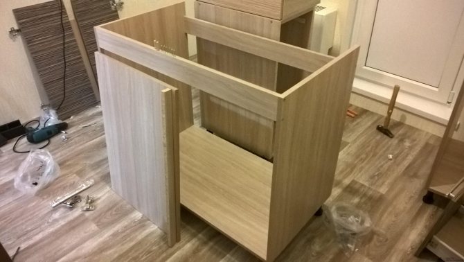 Сборка тумбы под раковину Сборка тумбы под раковину